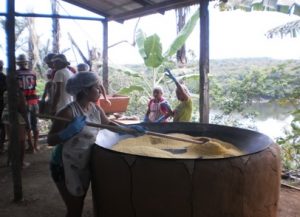 Torrefação da farinha