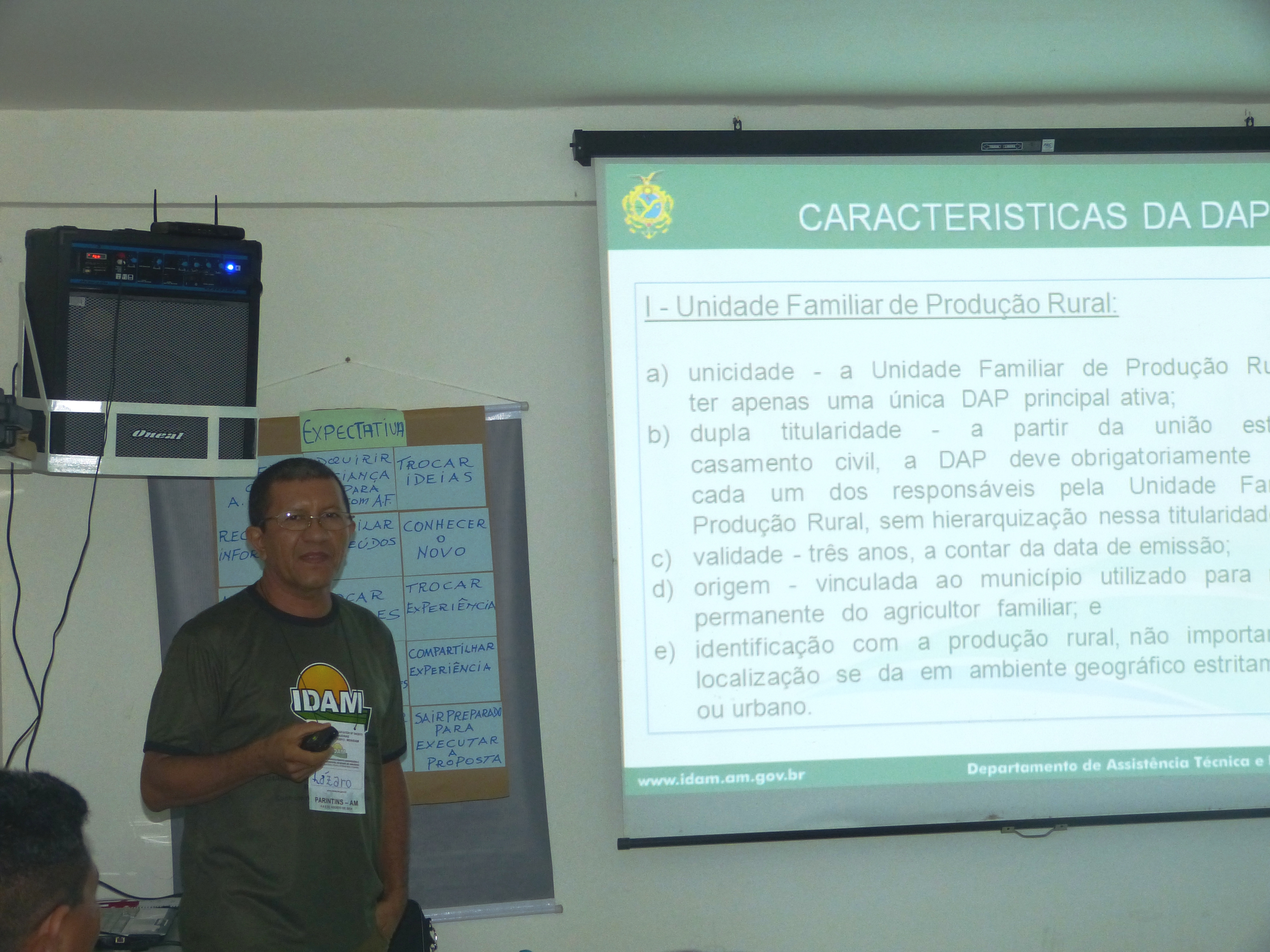 Gerente de Apoio a Organização de Produtores do IDAM (Lázaro Monteiro Reis)