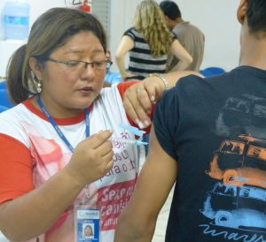 Imagem da notícia - Dia de vacinação no Sistema Sepror imuniza colaboradores e servidores