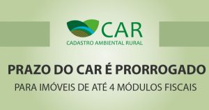 Imagem da notícia - Agricultores poderão fazer CAR até maio de 2017