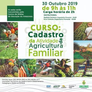 Imagem da notícia - Curso de Cadastro da Atividade da Agricultura Familiar acontece nesta quarta-feira (30), via Centro de Mídias