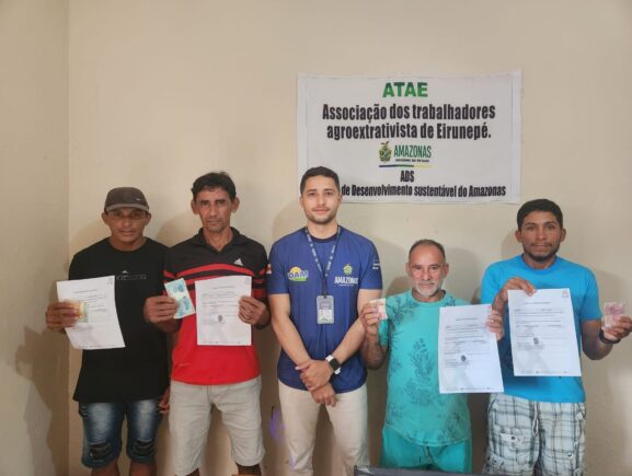 Com assistência técnica do Idam, seringueiros de Eirunepé acessam pagamento da subvenção estadual da borracha